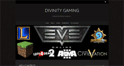 Desktop Screenshot of eve-divinity.com