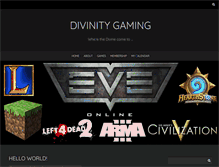 Tablet Screenshot of eve-divinity.com